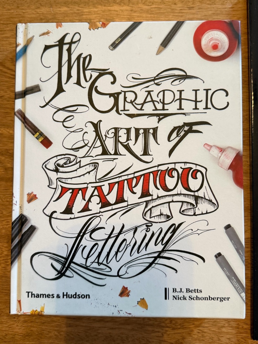 White 'The Graphic Art of Tattoo Lettering' Book